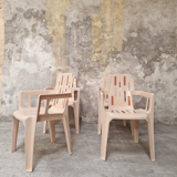 Armchairs Mambo line Henry Massonet by Pierre paulin