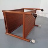 Teak tea cart by Hans J. Wegner for Andreas Tuck, Denmark, 1950s.
