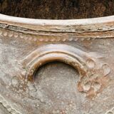 Large turned terracotta jar, 19th century