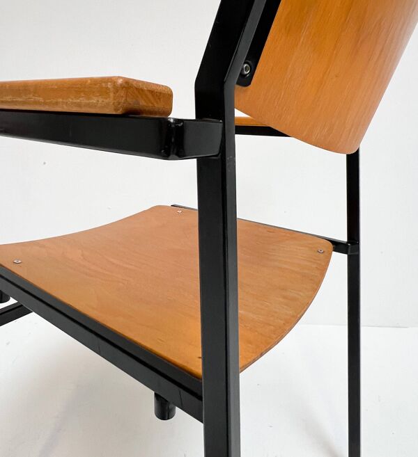 6 chaises empilables par Gijs van der Sluis, 1970