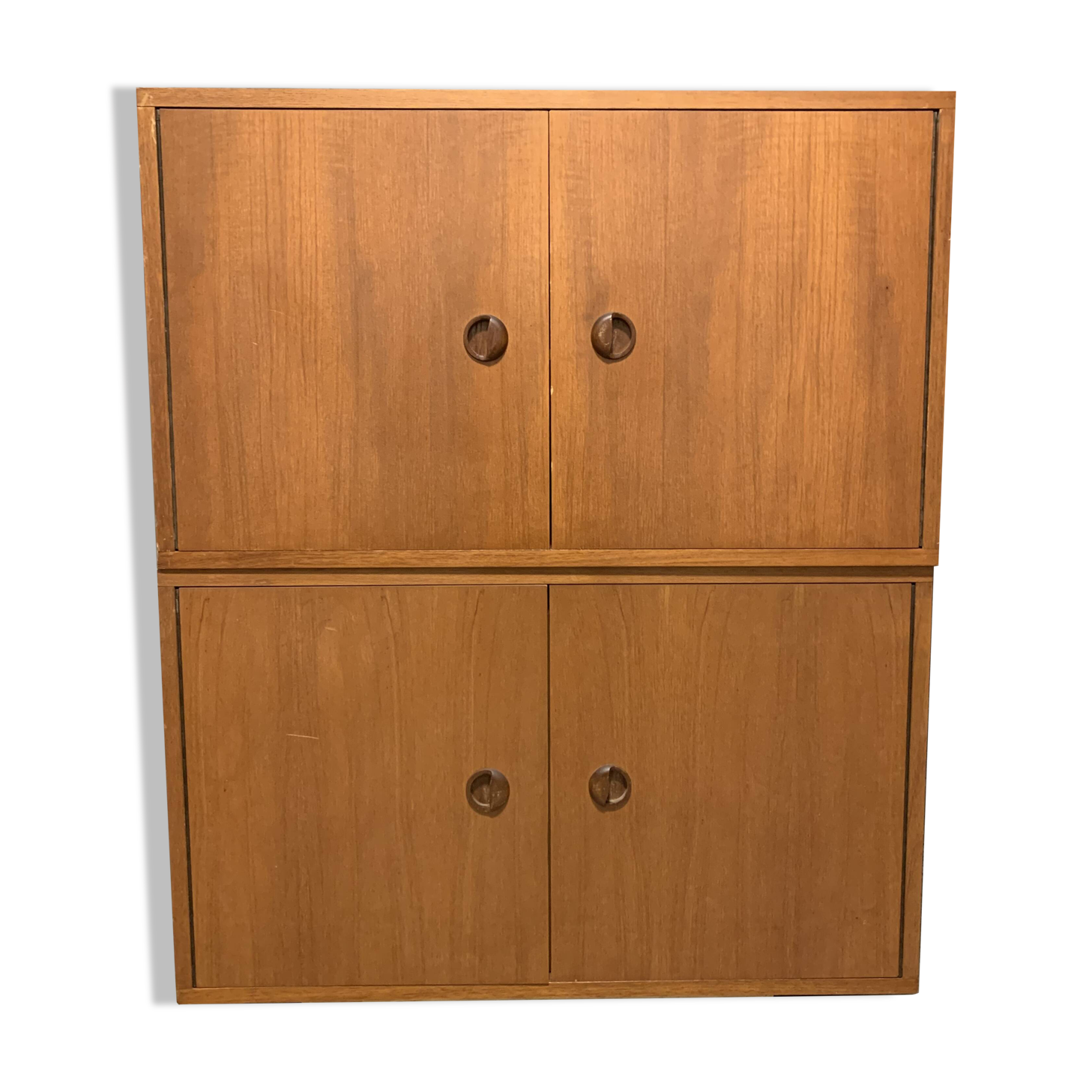 Pair of Scandinavian Danish Retro Vintage Shelving Furniture