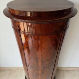 Somno “Column” or Cylindrical Cabinet, in flamed mahogany, Copenhagen, 1830-1840