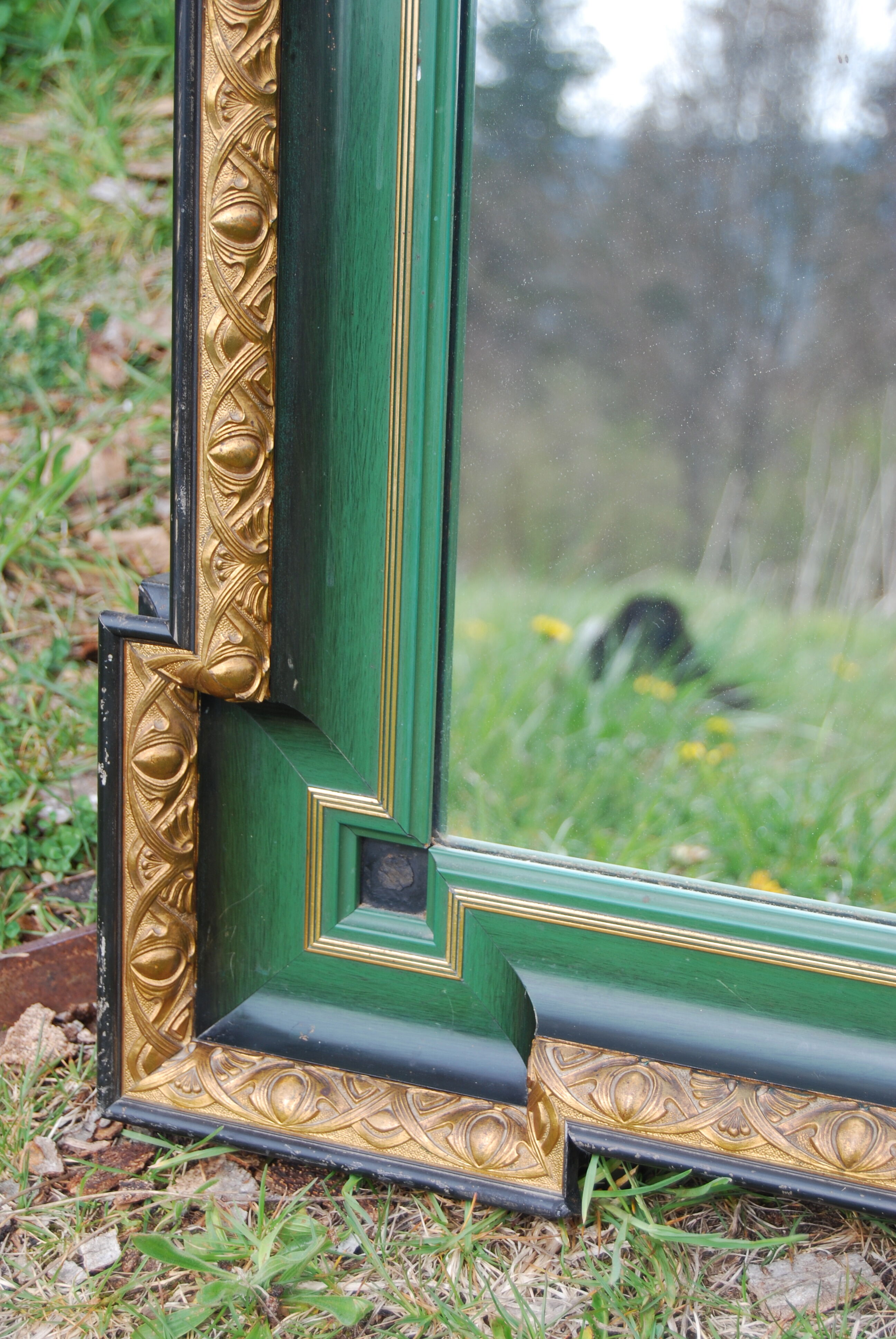 Art Nouveau wall mirror 79x127cm