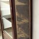 Louis XV style display cabinet in mahogany and bronze, 19th century.