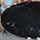Originele Knoll Tulip ovale 198x121cm Nero Marquina glanzend in NIEUWSTAAT!
