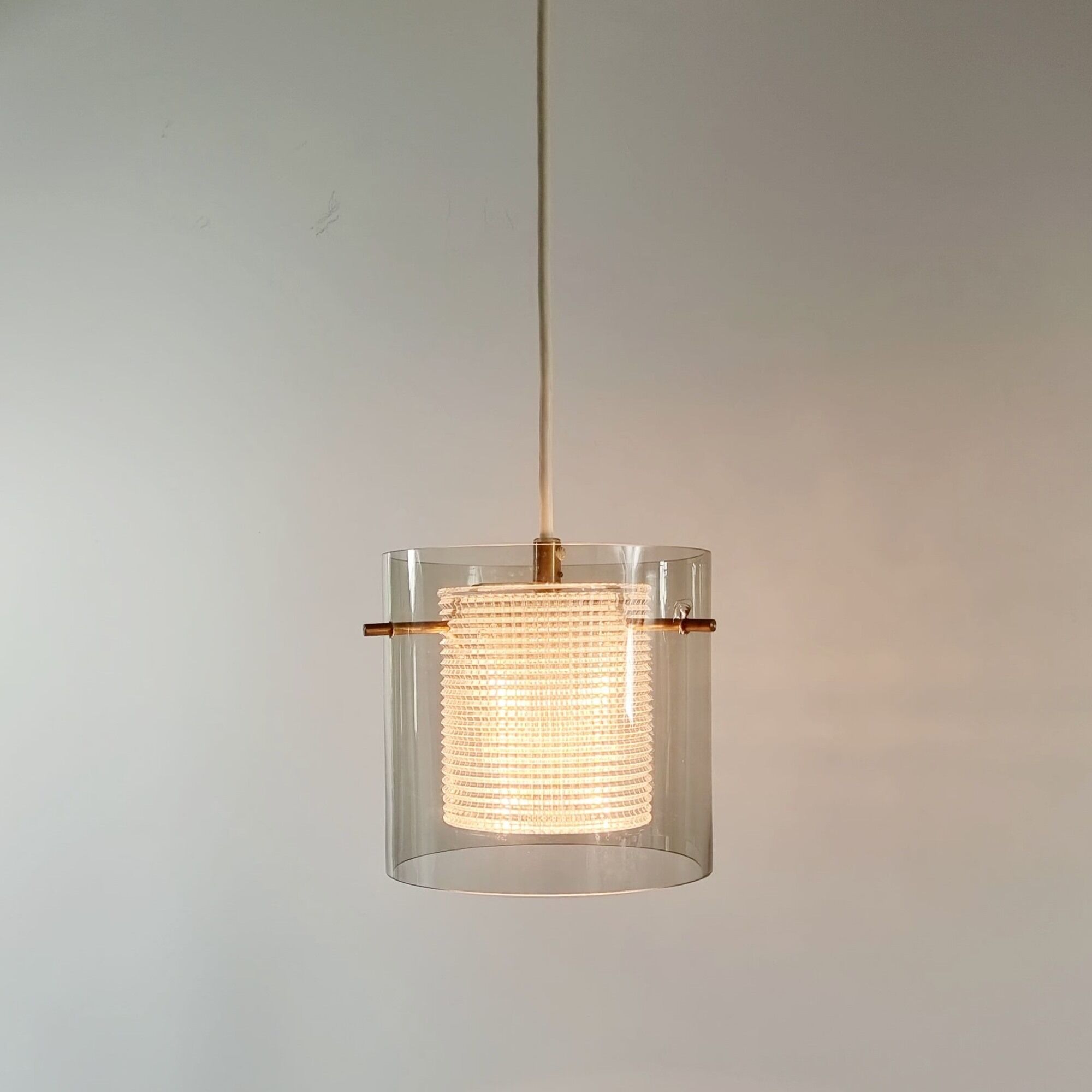 Mid-Century Scandinavian Glass Ceiling Light by Carl Fagerlund for Orrefors, 1960s