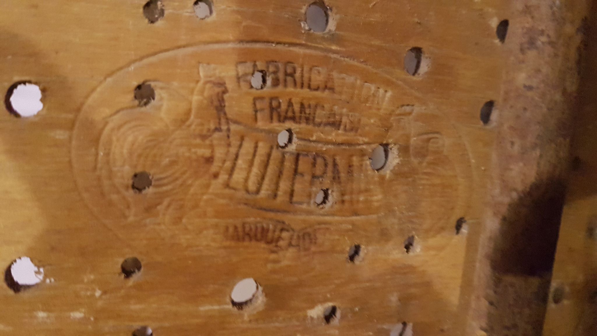 Luterma antique theatre bench circa 1930, vintage wrought iron cinema bench