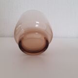 Series of 5 vintage smoked glass glasses