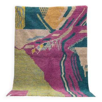 Tapis berbère naturel fait main 2.5x1.5 m