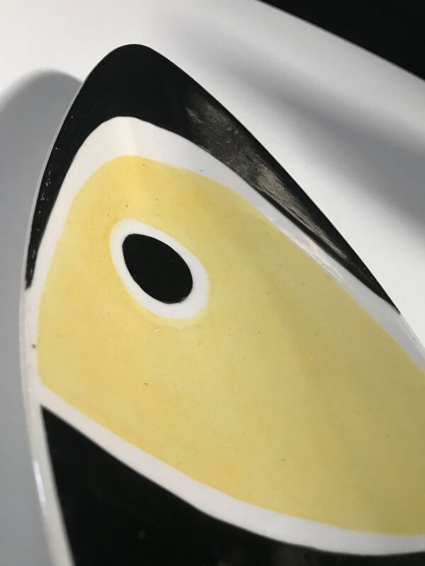 Plat • Centre de Table Vintage • « 9736 » • Kovács István • Zsolnay • 1962