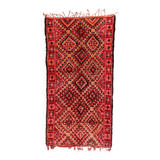 Moroccan rug Marmoucha red - 350 x 183 cm