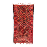 Moroccan rug Marmoucha red - 350 x 183 cm
