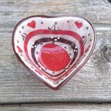 Pocket tray in the shape of heart earth & colors