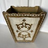 Florentine style wastepaper basket