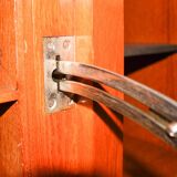 Solid high quality teak art deco secretaire by Gerson’s furniture store, produced in Bangkok, 1930s