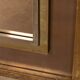 Miroir carré vintage en laiton et bronze du 20ème siècle par Belgo Chrom, Belgique