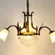 Lustre majestueux en laiton & cristal taillé – Fin XIXe