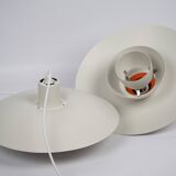 Pair of 2 Danish vintage pendant lamps by Poul Henningsen, Louis Poulsen, 1966