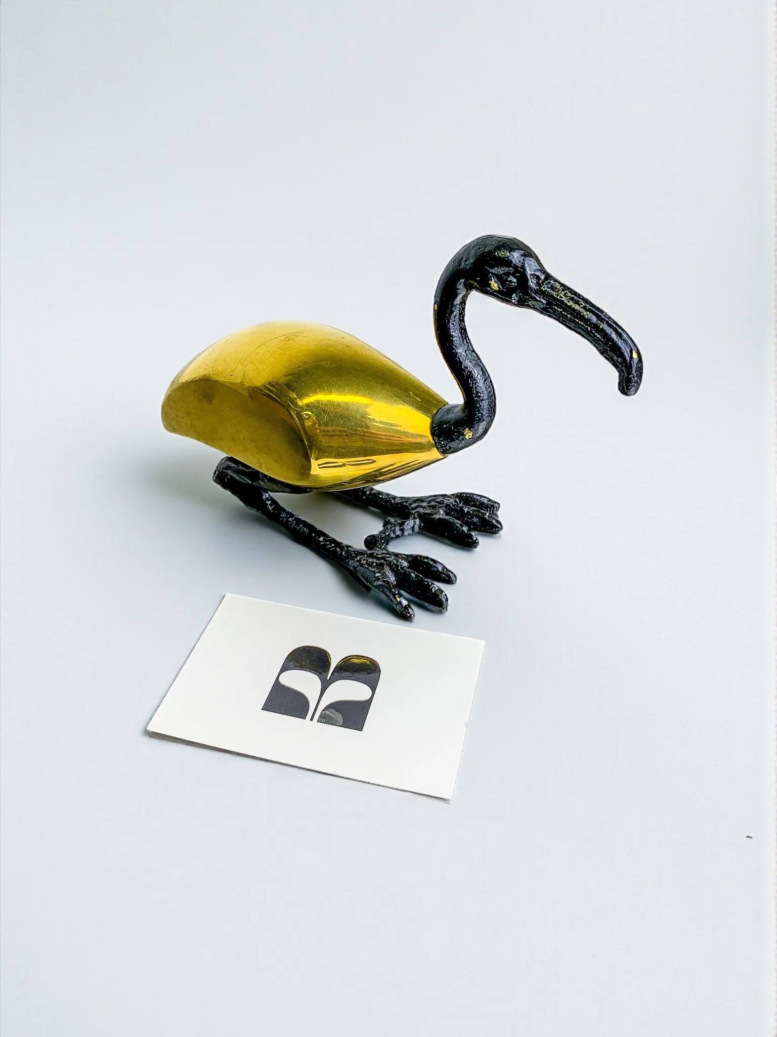Ibis bird bronze sculpture by Sarreid Ltd, Spain, 1970s