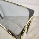 1950s glass and gold console table – Mid-century modern style