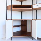 Bibliothèque d’angle modulable vintage 1950s