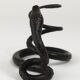 Sculpture of a serpent or wrought iron serpent in the style of Edgar Brandt, Austria, 1920s.