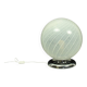 Mid Century Swirl Murano Table Ball Lamp with Chrome base