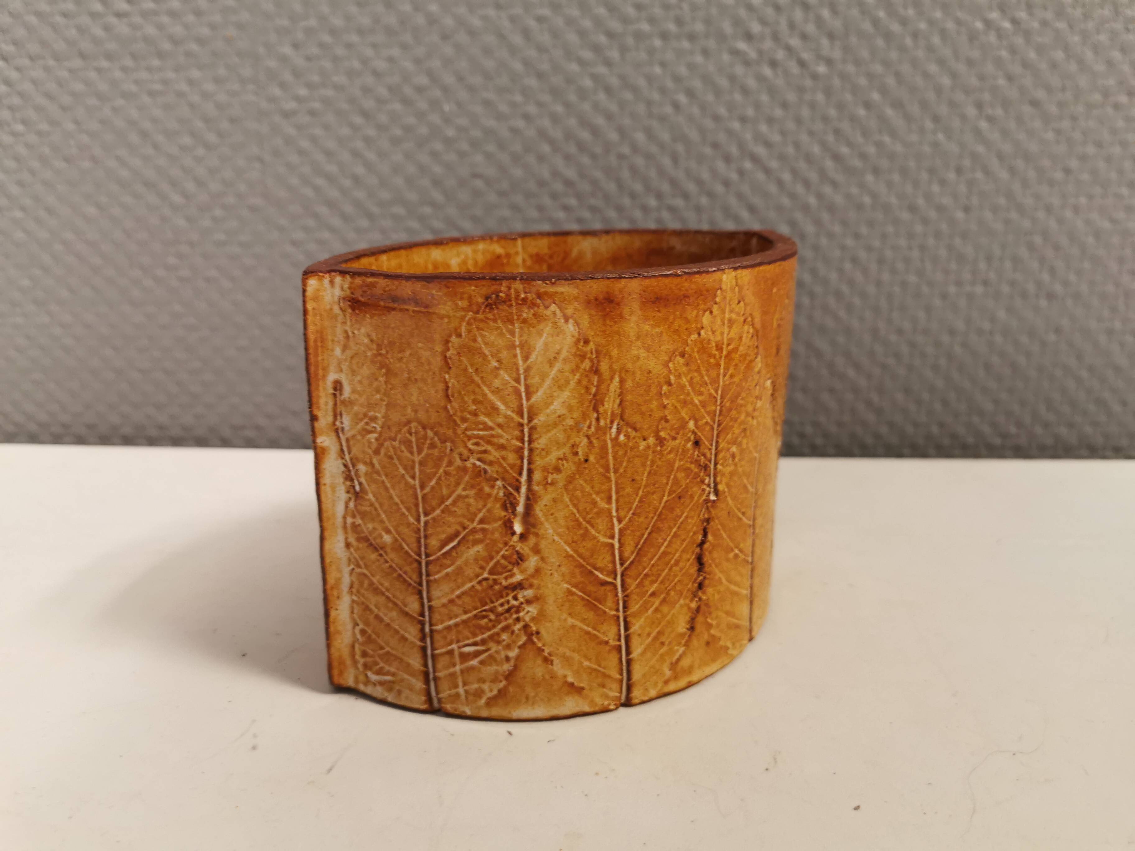 Ceramic vase, from charlotte basse denmark (signed at the bottom)