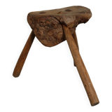 brutalist tripod stool