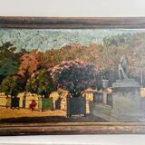 Painting Paris Jardin du Luxembourg Early 20th Impressionism
