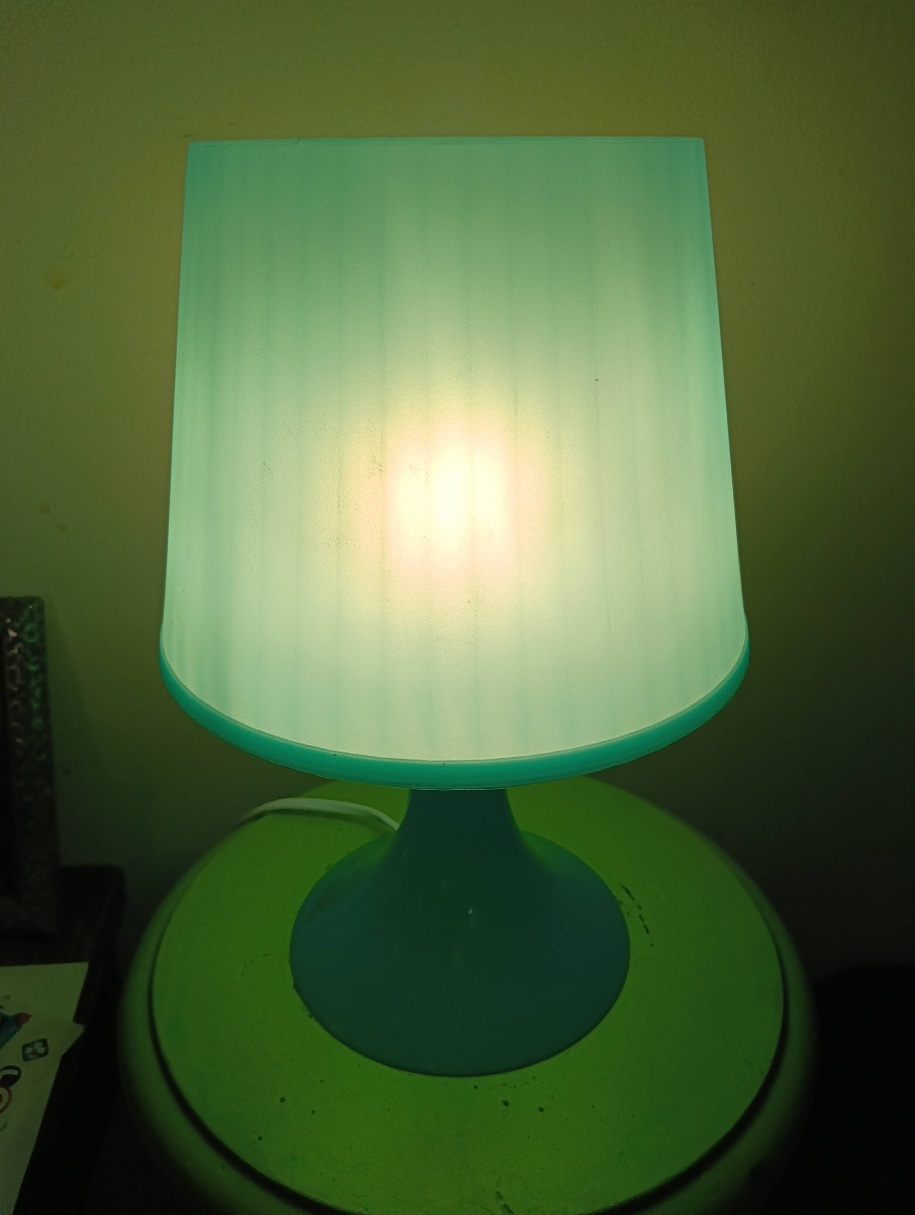 Ikea lamp vintage-turquoise pop style lamp