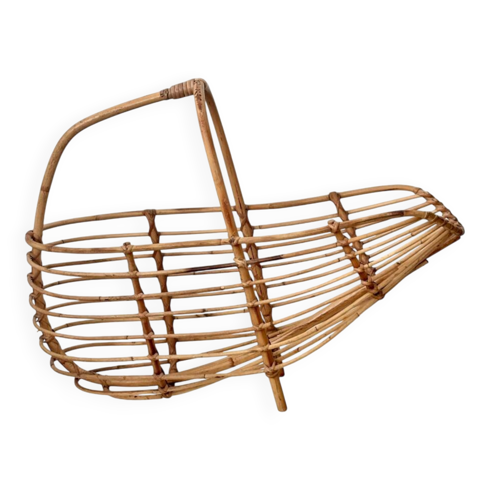 Porte-revues en rotin Franco Albini 1960