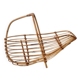 Rattan magazine rack by Franco Albini, 1960