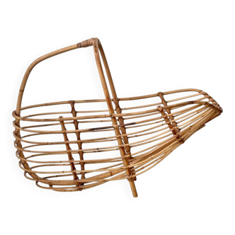 Rattan magazine rack by Franco Albini, 1960