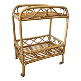 Vintage rattan server