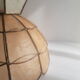 Mother-of-pearl and brass pendant lamp from the 60s and 70s