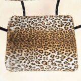 Vintage modernist leopard armchair