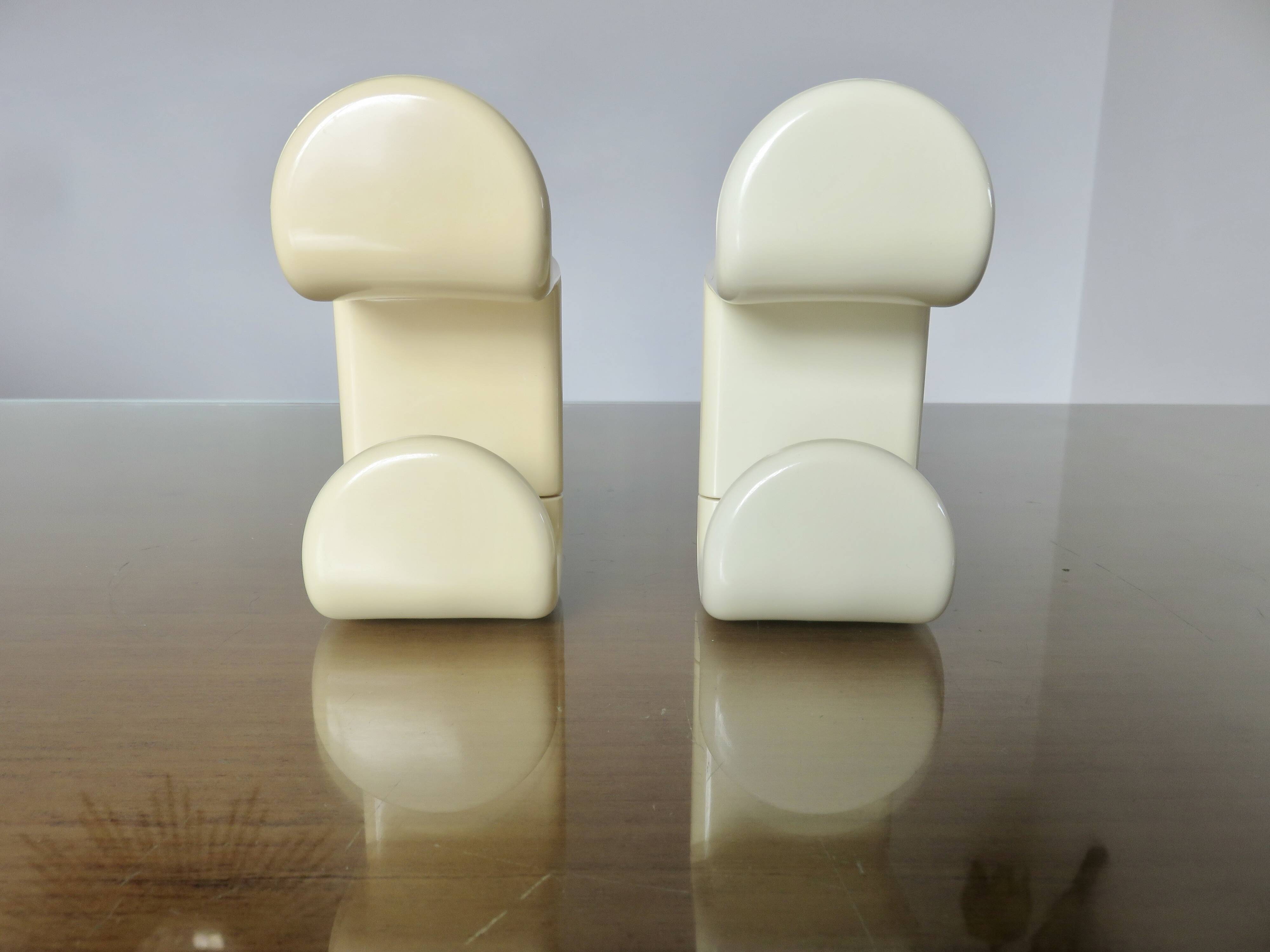 Pair of "gedy" coat hooks designed by Ambrogio Rossari 1970 Italy