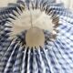 Jacadi vintage bedside lamp in blue and white tartan fabric
