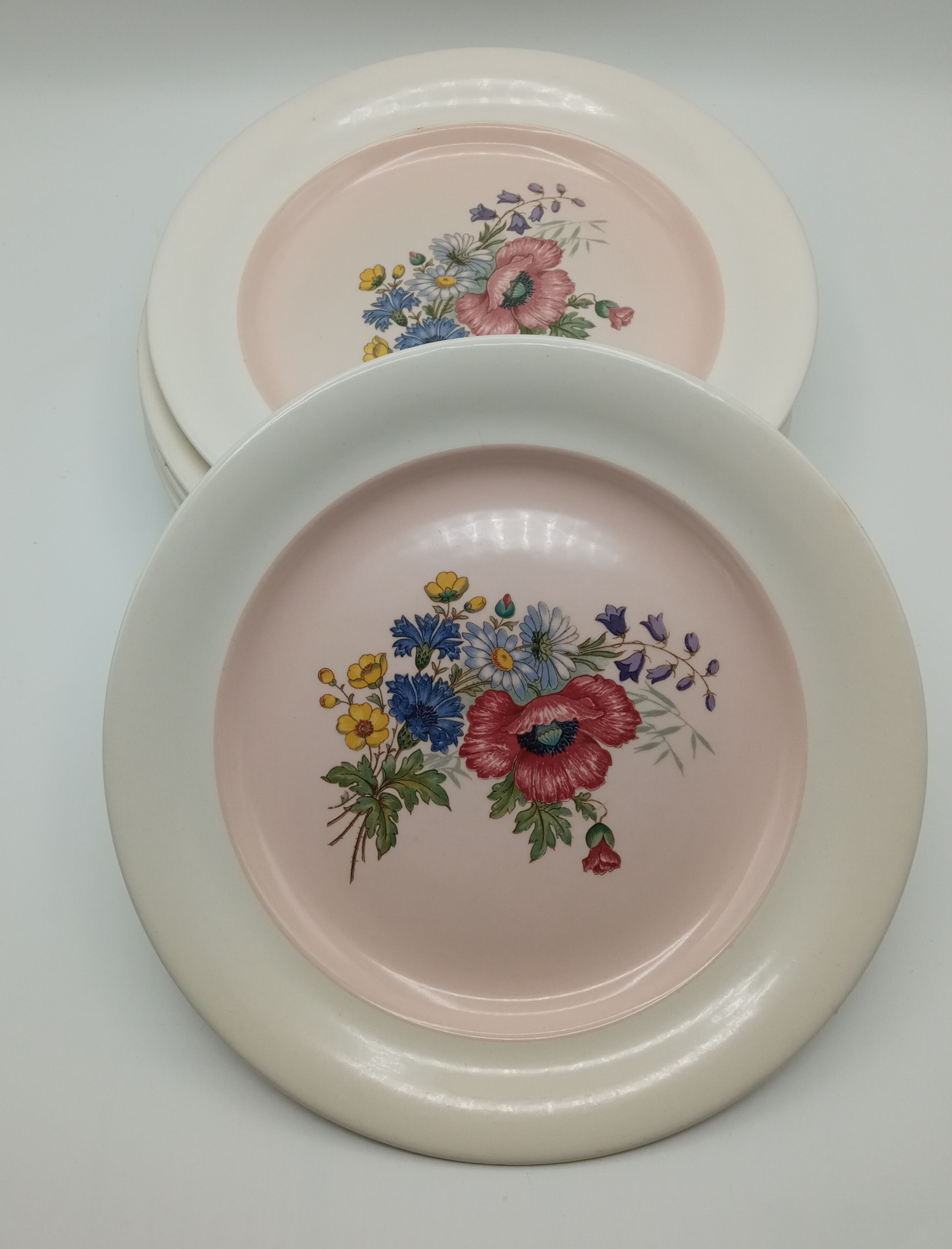 Set of six earthenware plates from Villeroy and Boch