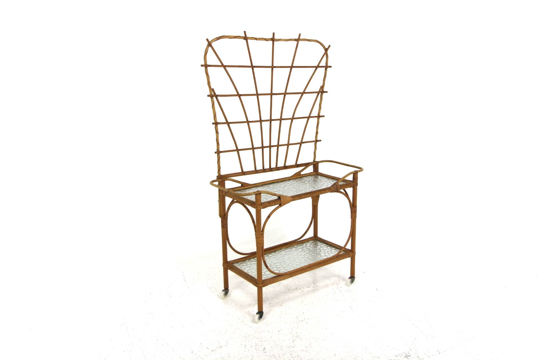 Jardinière d'intérieur scandinave en rotin, Suède, 1960