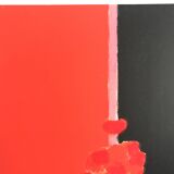 CATHELIN, Tokonoma on red and black background, 1988. Original lithograph
