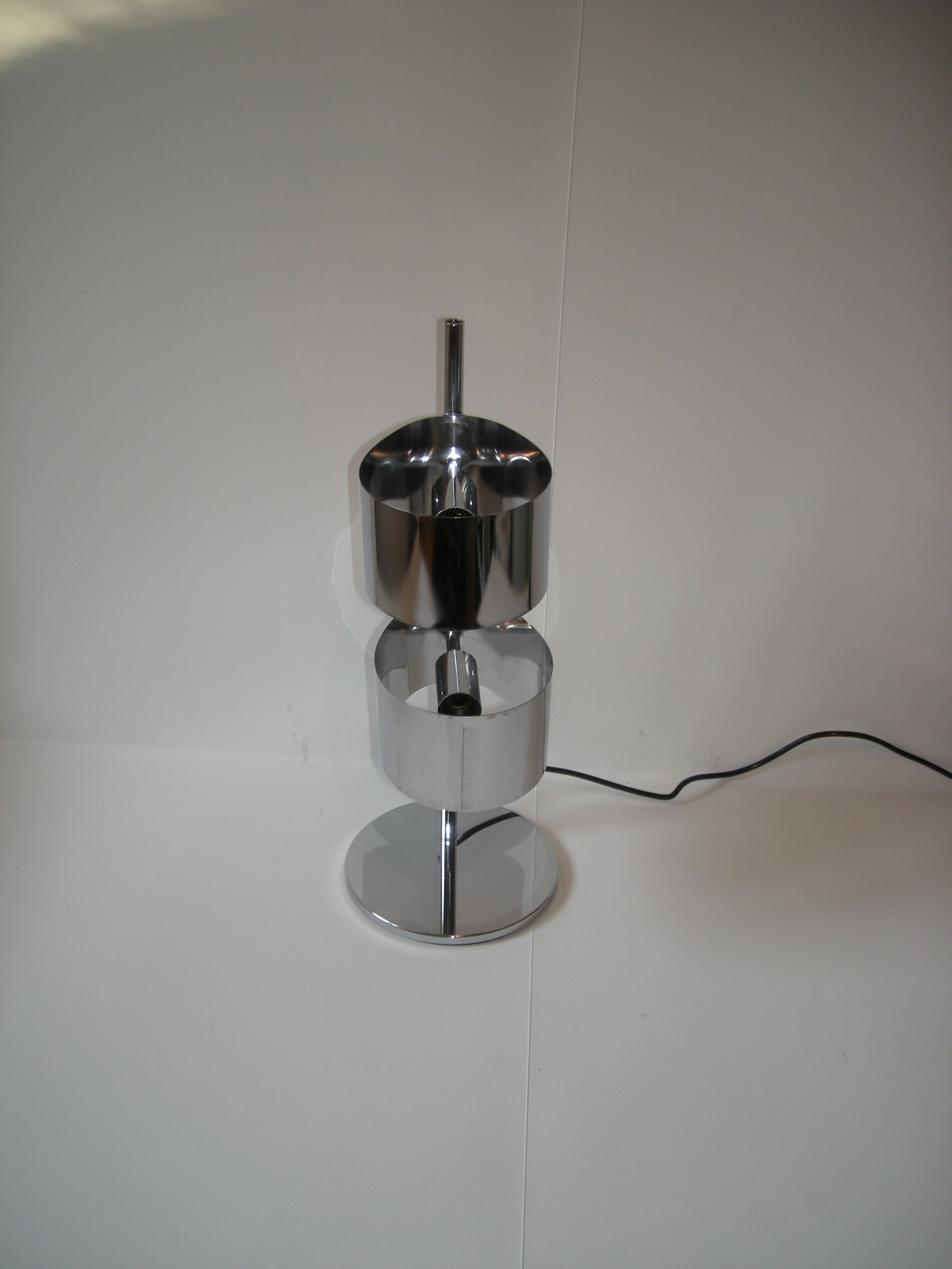 Stainless steel lamp of the 60s - 70s