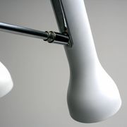 Pair of clamp spotlights by Dieter Waeckerlin, Swiss modernist design from the 1960s.