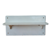 Earthenware shelf and enamelled cast iron