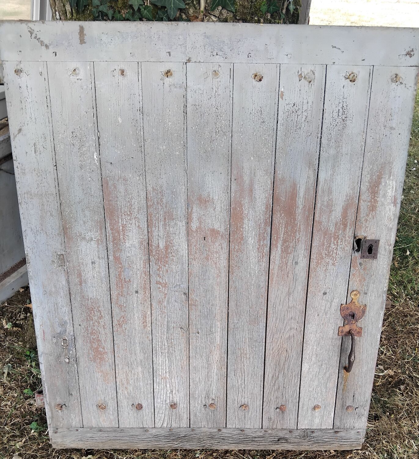 Old wooden door 110x97 cm Vintage