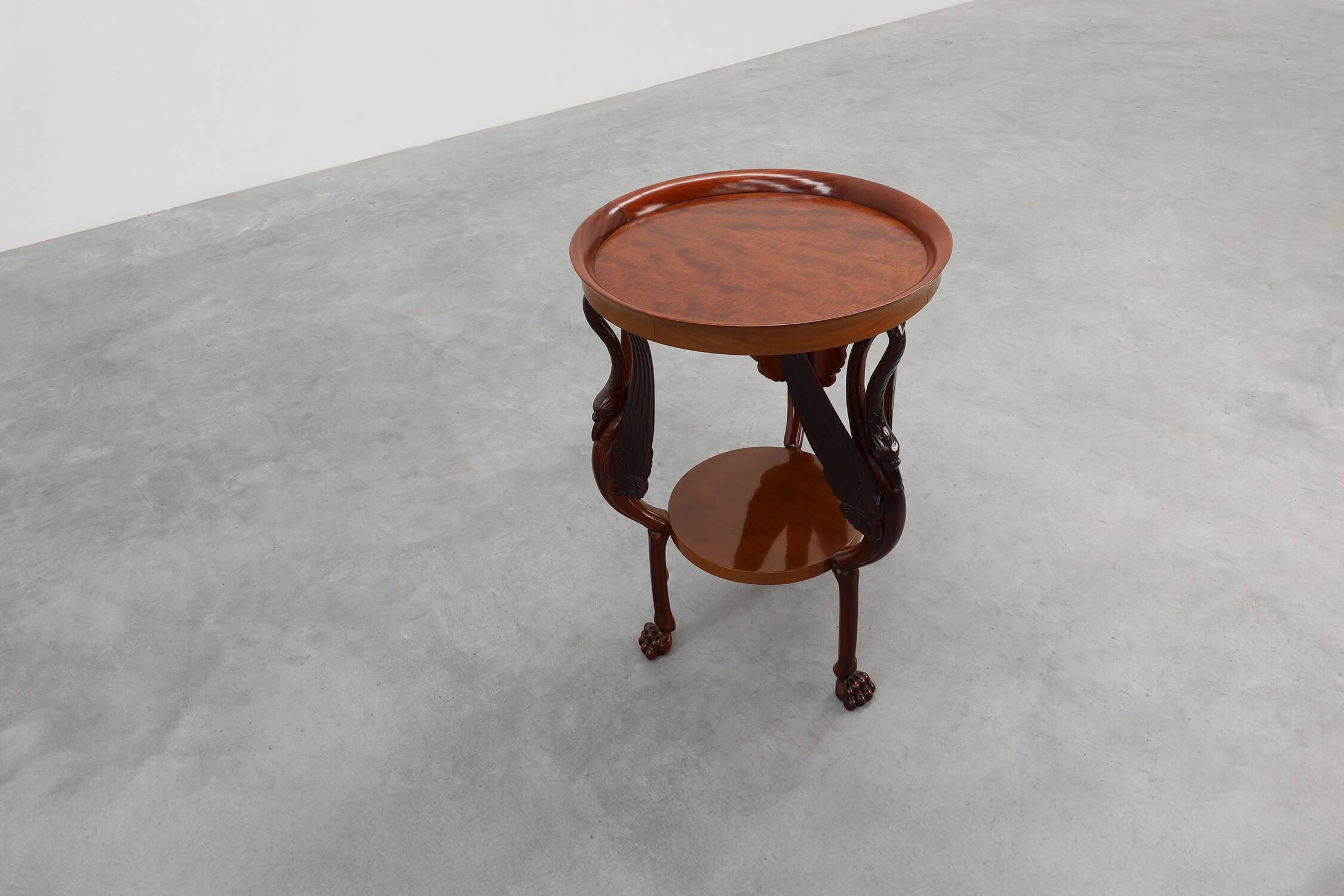 French Empire Side Table in Carved Wood, circa 1850