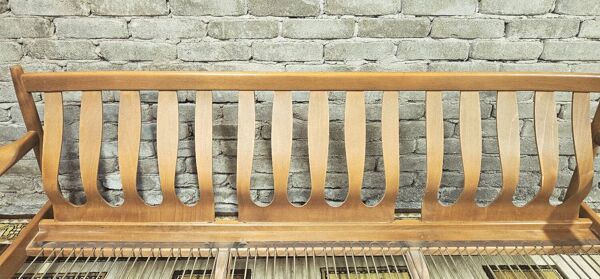 Canapé scandinave 3 places tissu bouclette 1960