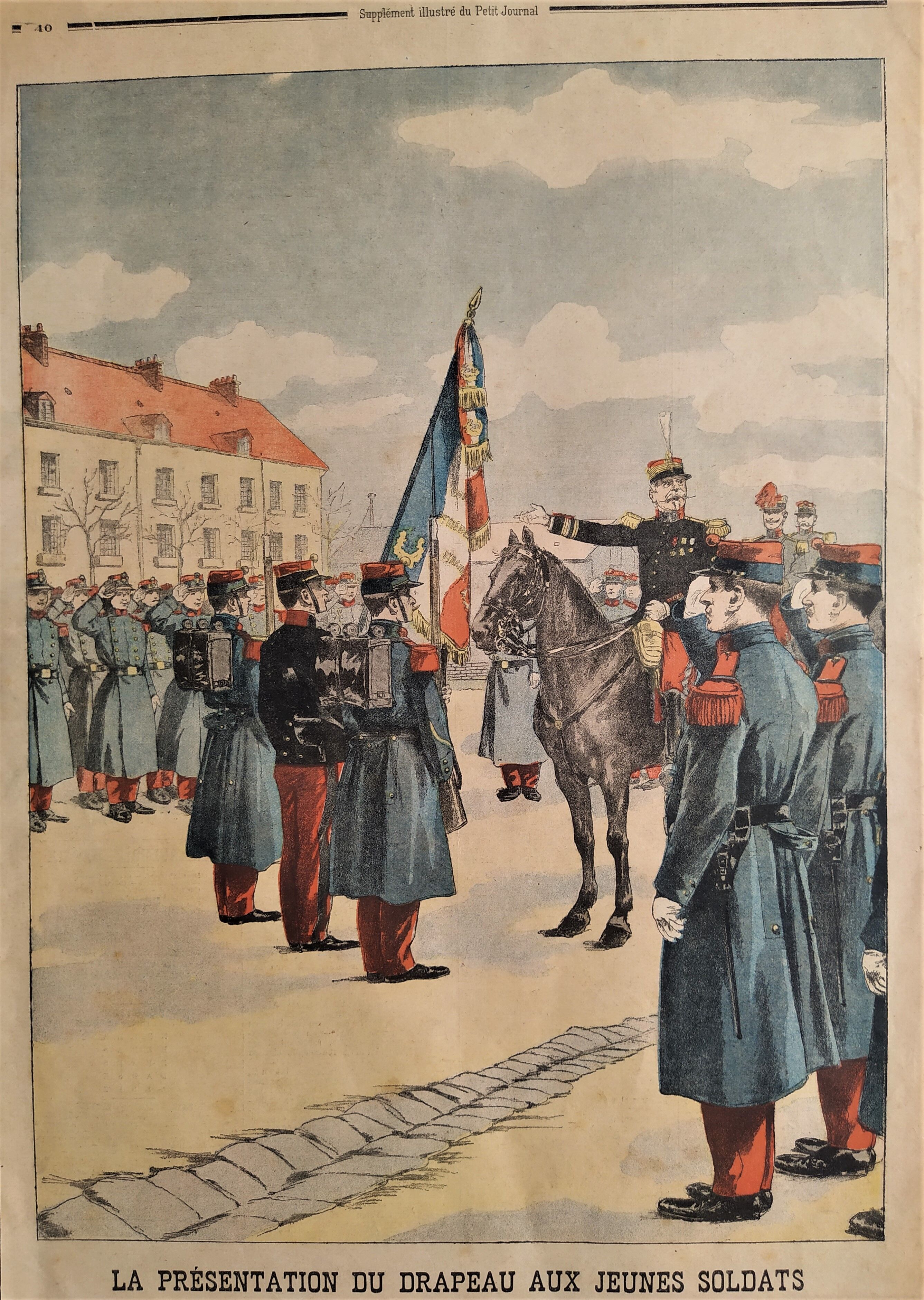 La présentation du drapeau en 1903