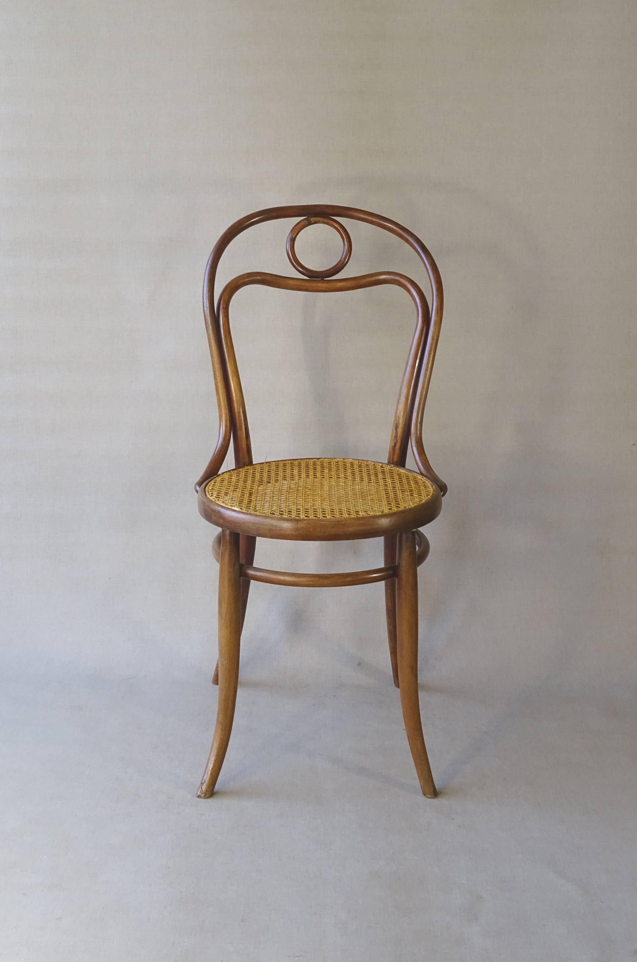 Turpe chair No. 31 from 1900, caned - bentwood - origin Germany